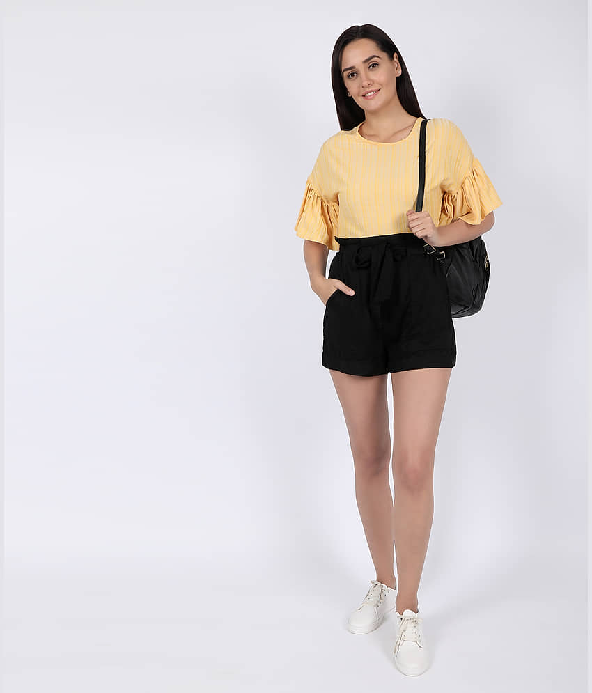 Chimpaaanzee - Yellow Polyester Women's Regular Top ( Pack of 1 ) view 2