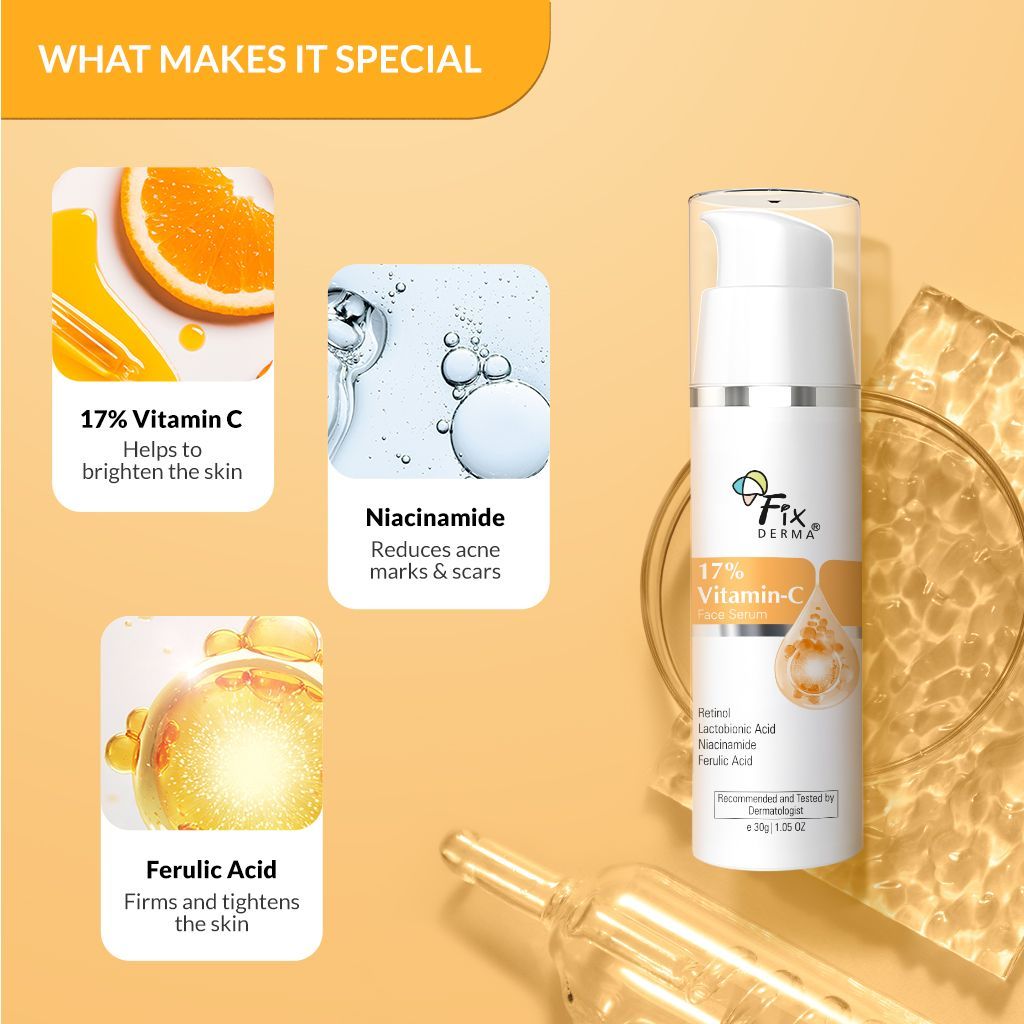 Fixderma 17% Vitamin C Face Serum view 2