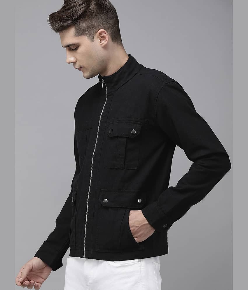 VOXATI Denim Men's Denim Jacket - Black ( Pack of 1 ) view 2
