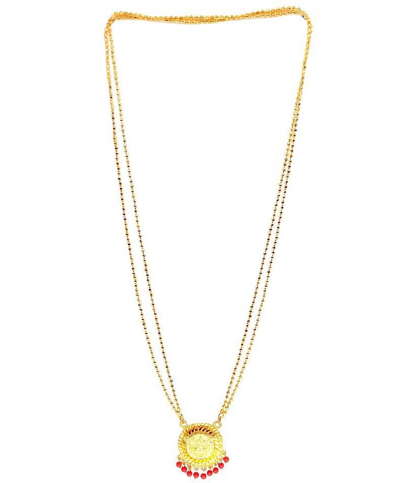 KRIMO Golden Brass Necklace ( Pack of 1 ) view 2