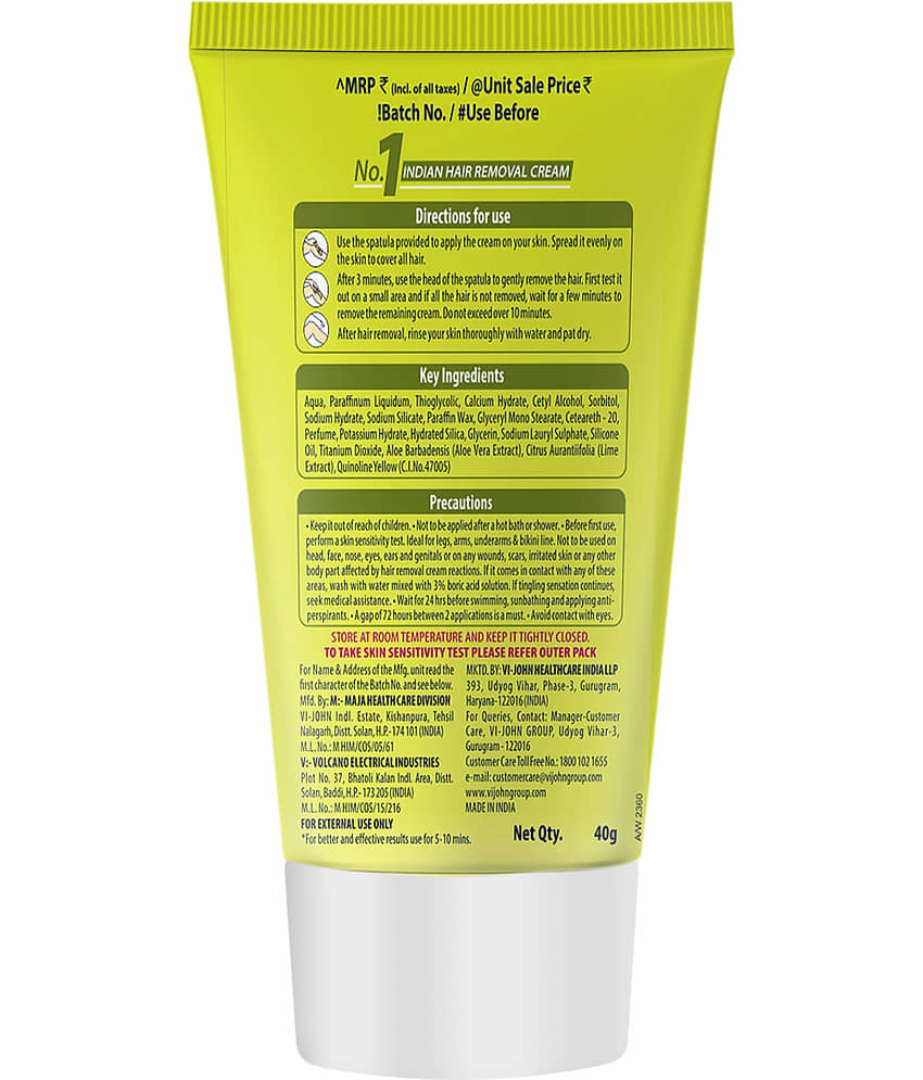 Vi-John Natural Hair Removal Hair Removal Creams for Women 40 ( Pack of 6 ) view 2