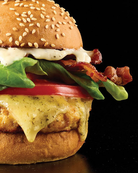 Chicken lava burger