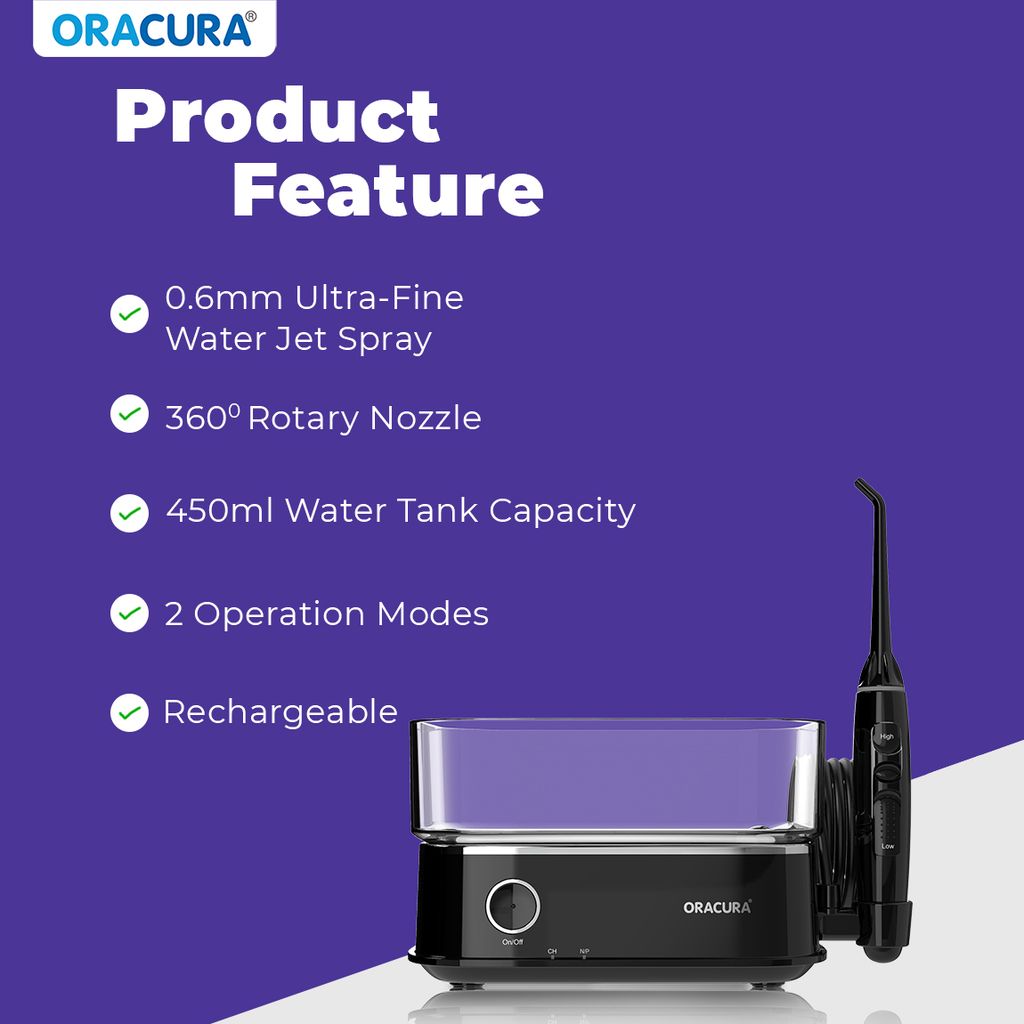 Oracura OC450 LITE Countertop Smart Water Flosser view 2
