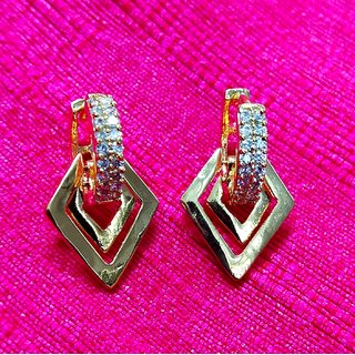 Designer 18K AD Indo Western Party Fashion Earrings