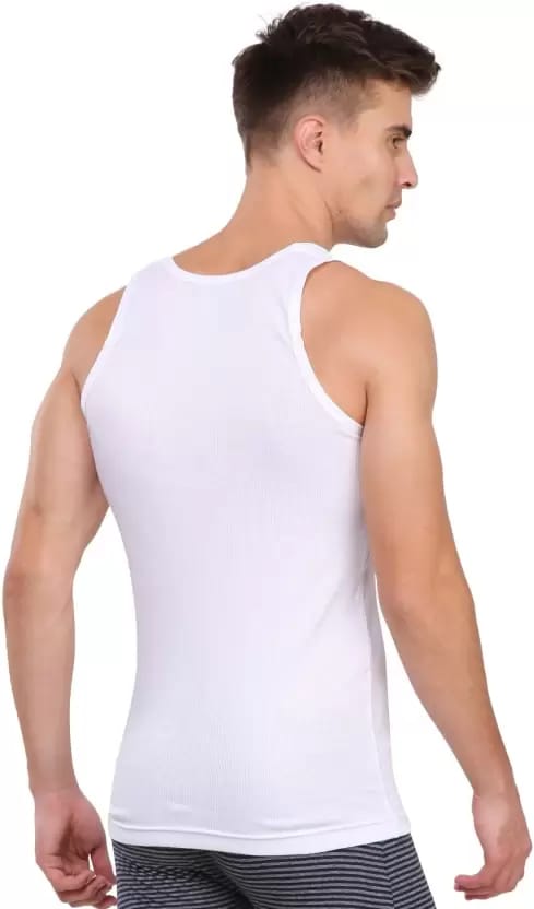 Pack of 2 Men Vest white color view 2