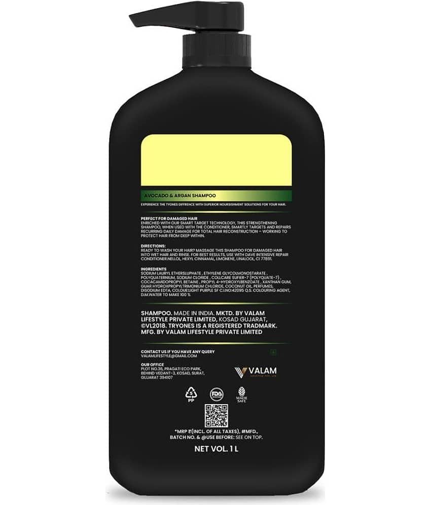 TRYONES Smoothening Shampoo ml1000 ( Pack of 1 ) view 2