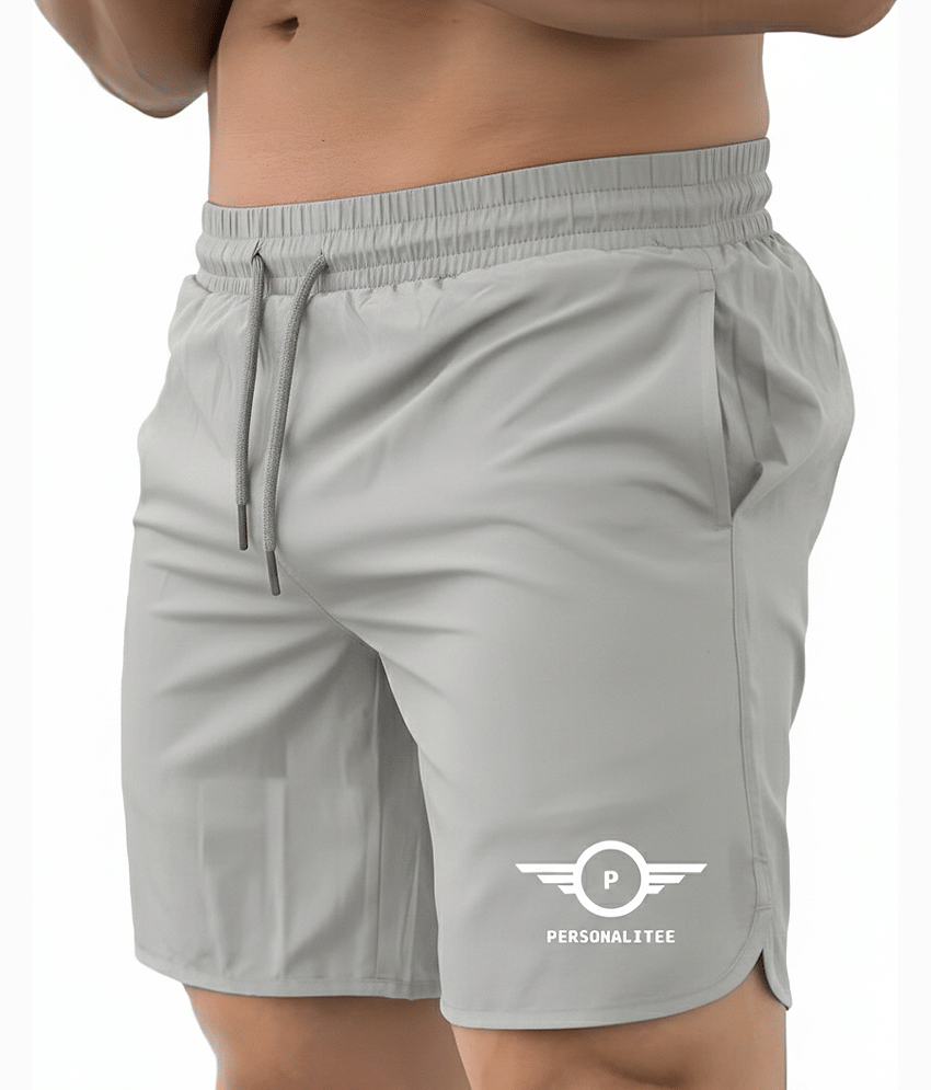 PERSONALITEE Blue Polyester Lycra Men's Gym Shorts ( Pack of 1 )