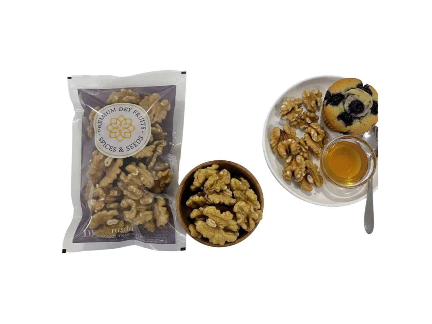 Rasda Chilean Walnuts Premium Halves - 100g view 2