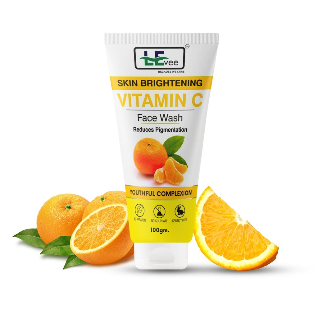 LEvee Vitamin C Face Wash | Skin Brightening Pigmentation Removal Cleanser with Orange Enzymes | For Glowing Skin & Dark Spot Correction | 200ml Combo view 2