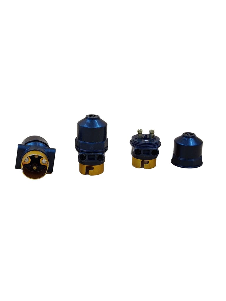 INDRICO Multi Plug Pendant Holder for Electric/LED Blub with Female Sockets Brass Connector for Home PVC Black view 2