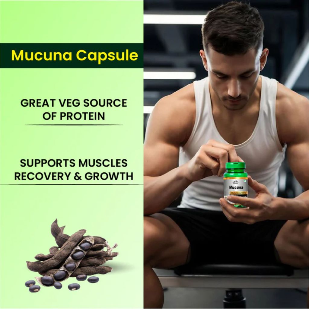 Cipzer Mucuna (60 Capsules): Natural Dopamine Support for Mood, Vitality, and Stamina view 2