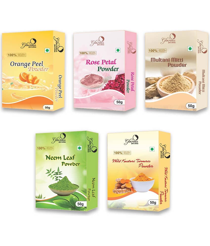 glowious - Skin Toning Face Pack for Normal Skin ( Pack of 5 )