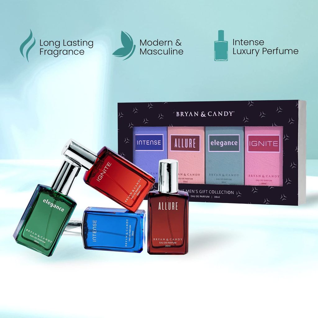 Bryan & Candy: Long-Lasting Men's Perfume Collection - Perfume (EDP) Set of 4 (30ml each) view 2