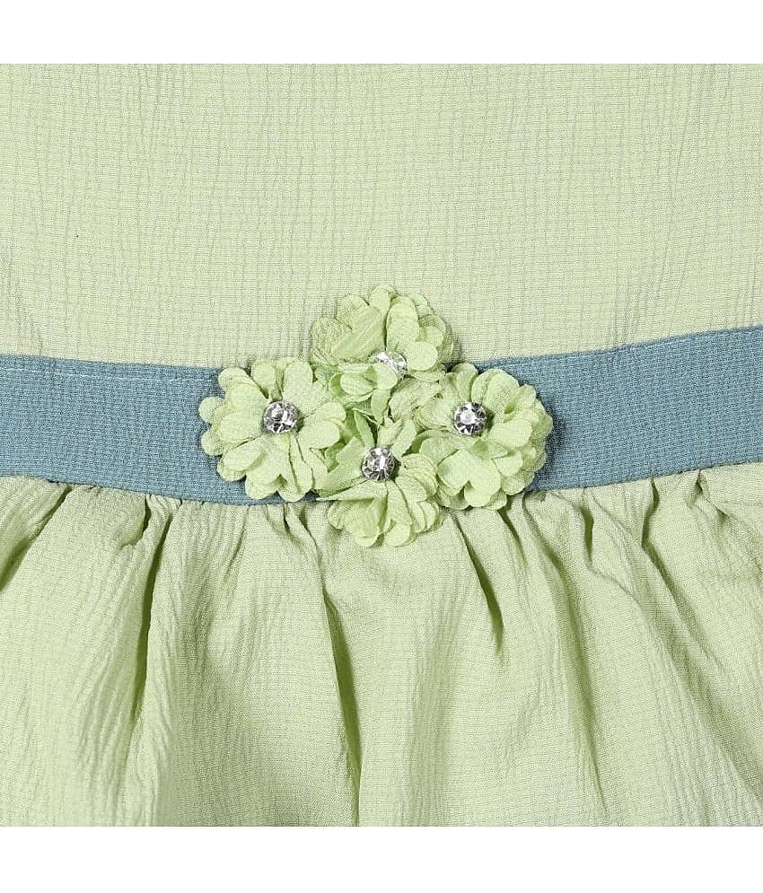 LITTLE PANDA Pack of 1 Baby Girls Crepe Frock ( Pink ) view 2