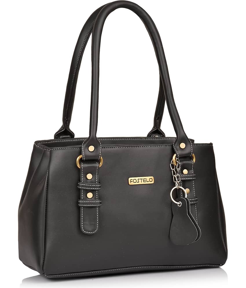 Fostelo Black P.U. Shoulder Bag view 2