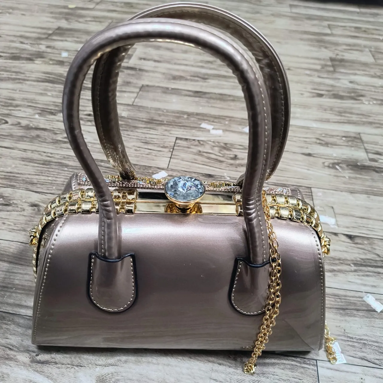 Royal Diamond Lock Evening Handbag