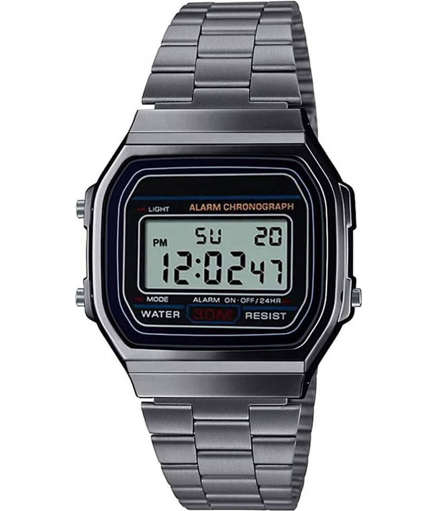 acnos Black Stainless Steel Analog Men's Watch