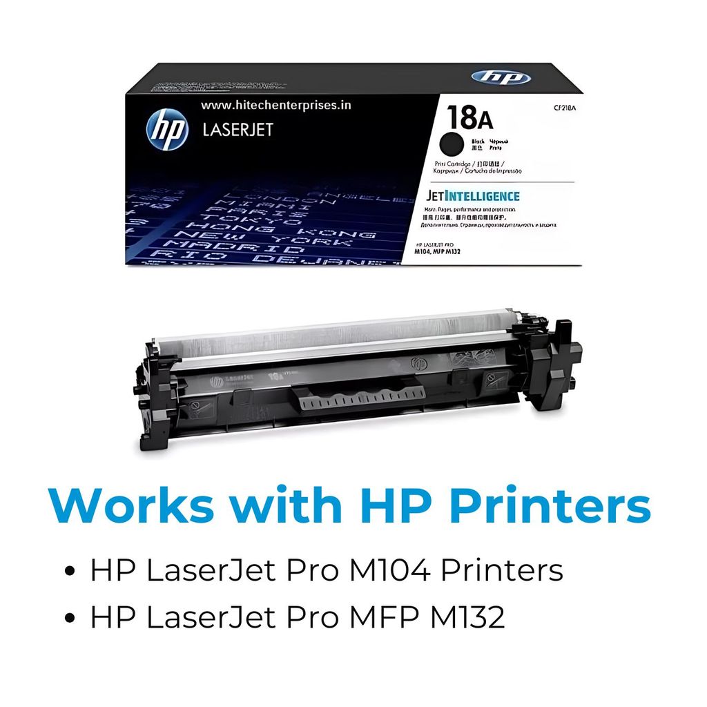 HP 18A Black Original LaserJet Toner Cartridge (CF218A)
