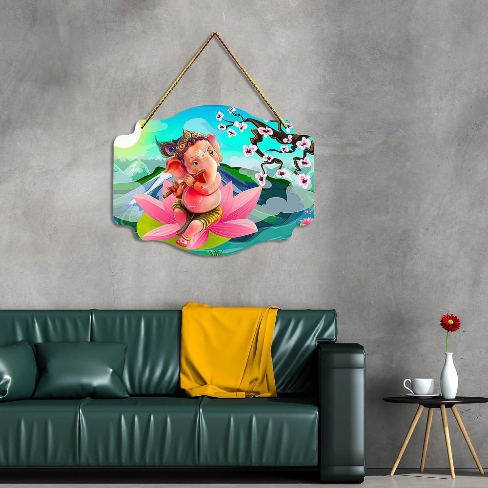 Wall Hangings for Home Decoration Items for Living Room Decor Welcome Home Wall Hanging for Home Office Decoration Handmade Craft Decorative Wall Art (WH1401) view 2
