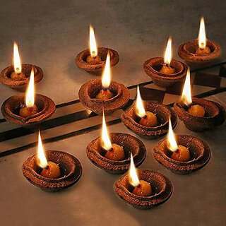 Dhenush Pottery (Pack Of 31) Table Diya Set (Height: 2 Inch) view 2