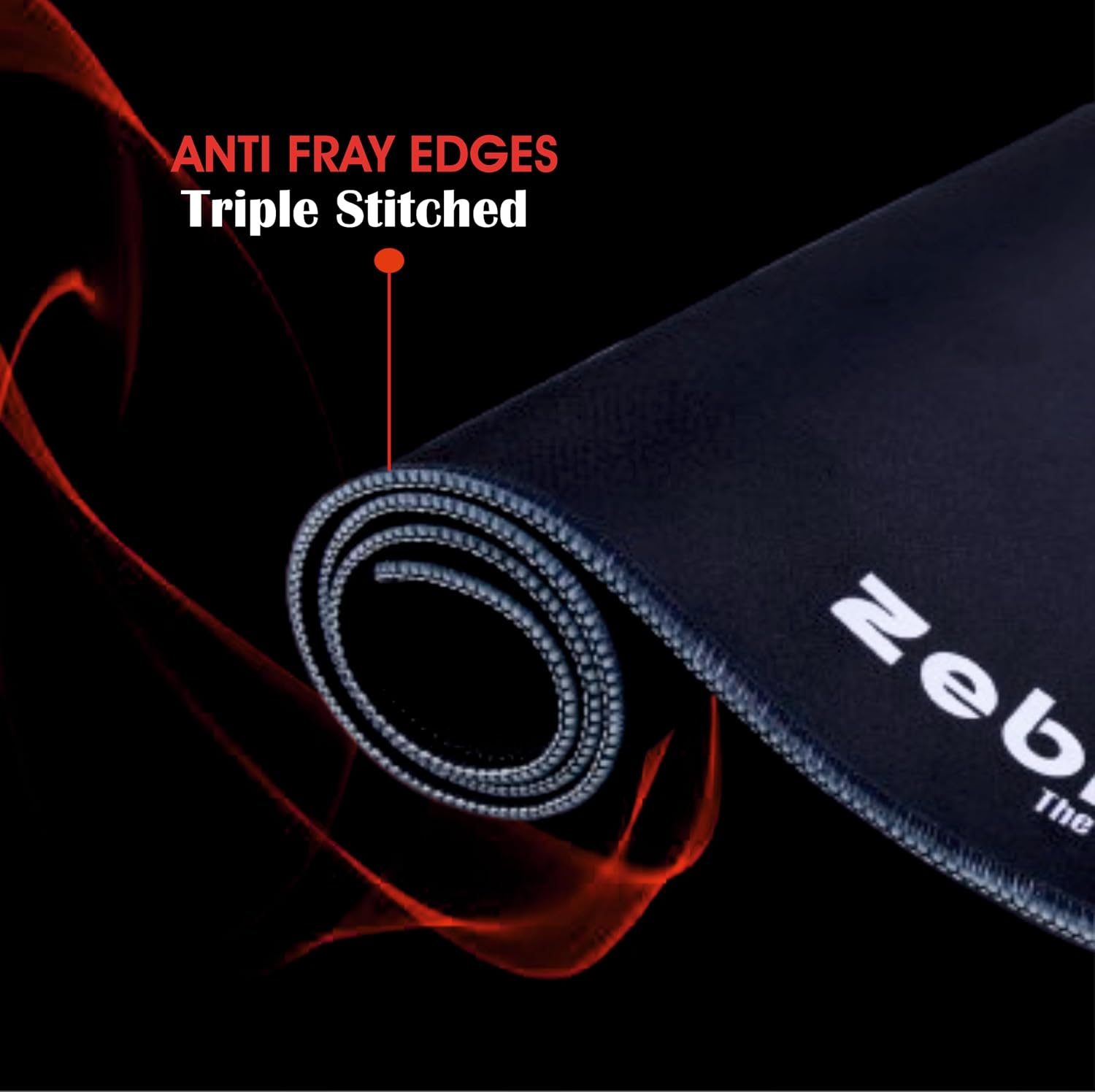 Zebion Gaming Keyboard Mouse Pad (800mm x 300mm x 2mm) - Black view 2