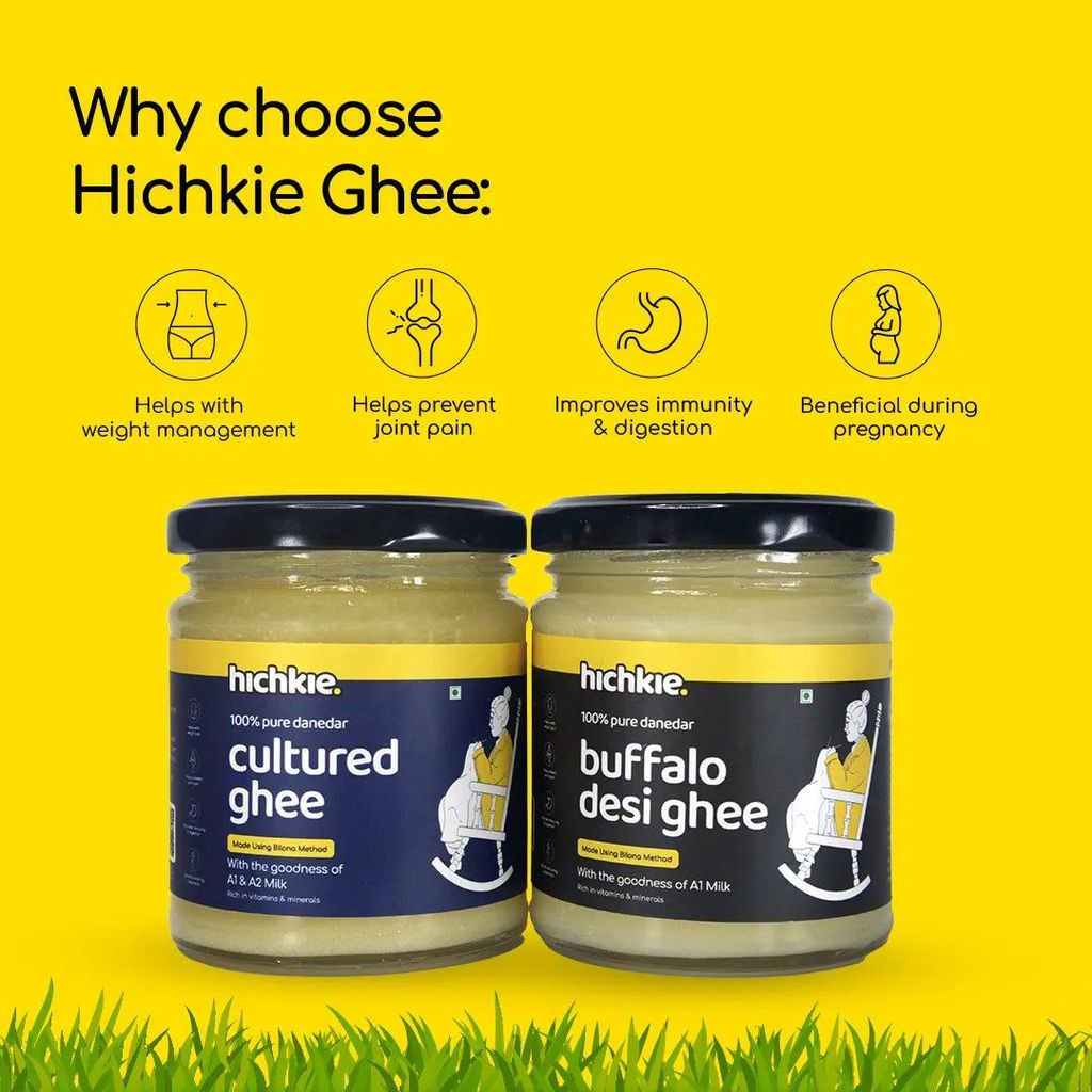 Pack of 2 | 180ml | Buffalo Desi Ghee | Cultured Ghee | Bilona Method | Lab Tested. view 2