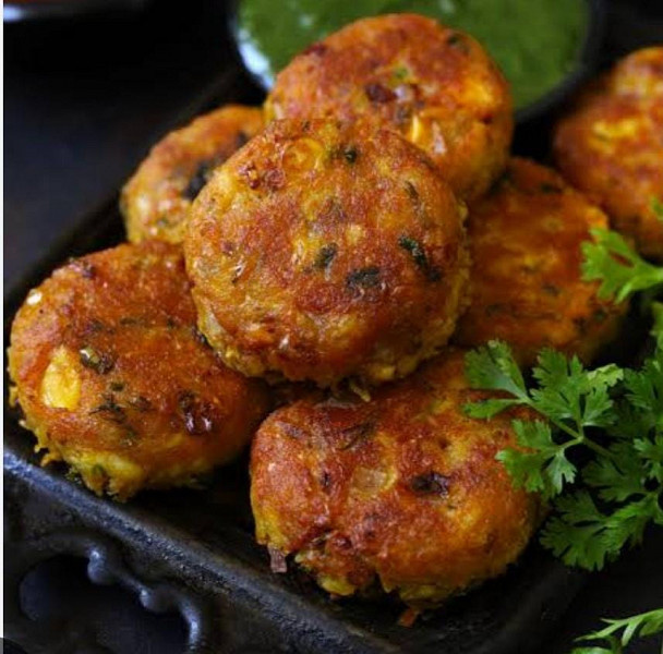 Aloo corn tikki (6 pcs)