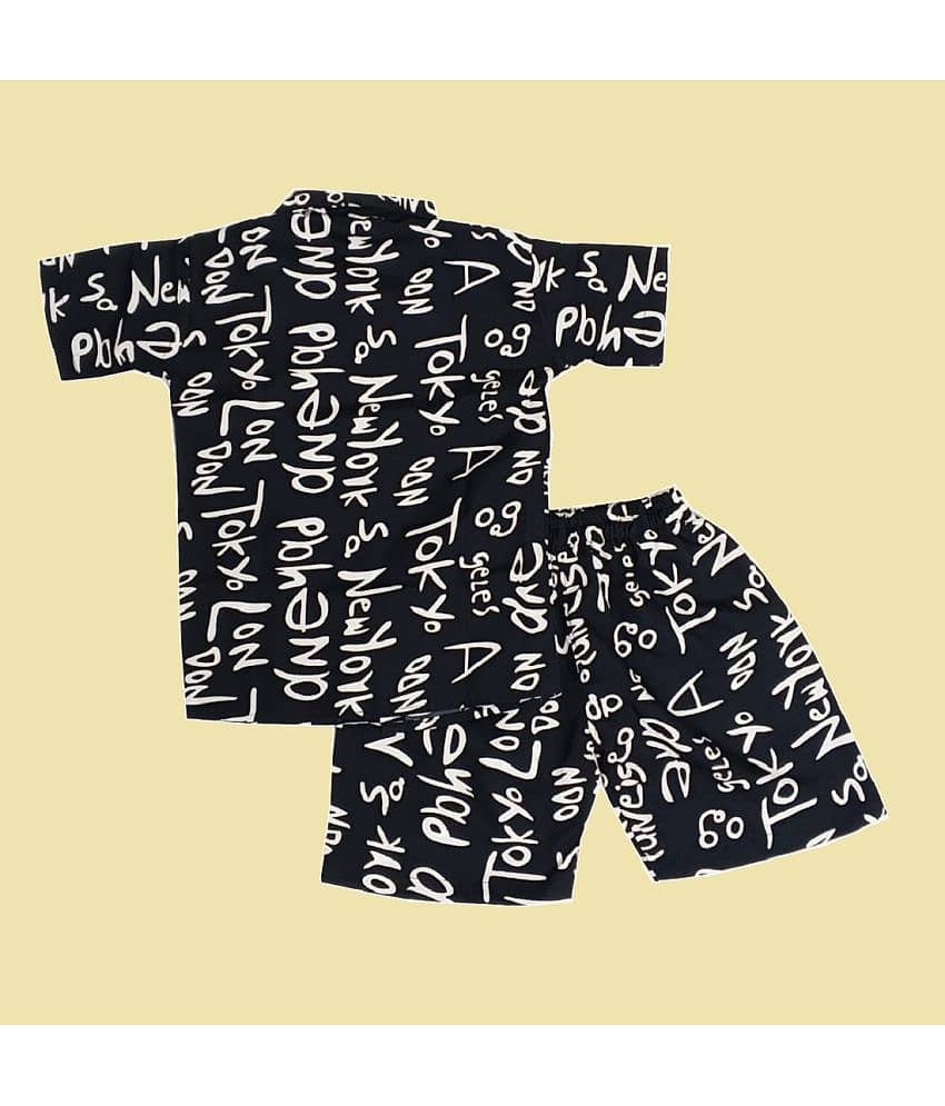 harshvardhanmart Pack of 1 Unisex for Baby Crepe Bodysuit & Jogger Set ( Black ) view 2