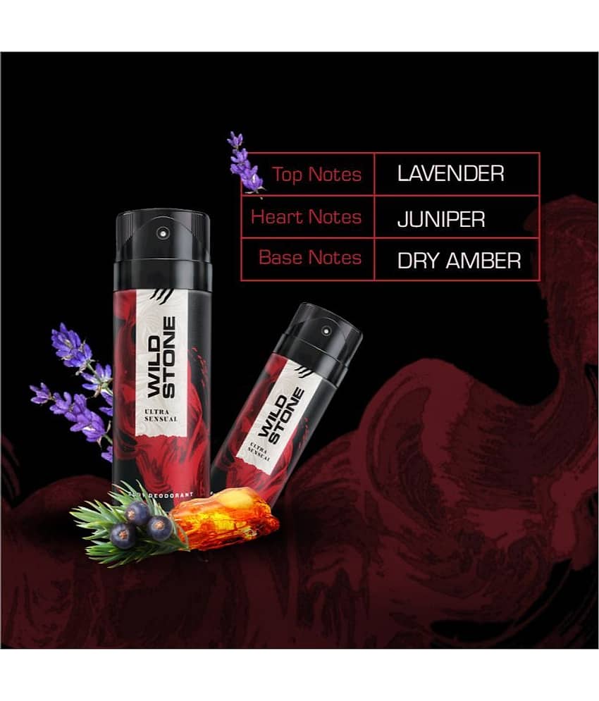 Wild Stone Ultra Sensual Deodorant for Men, 150ml (Pack of 3, 450ml) view 2