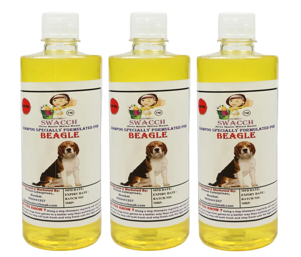 Swacch Shampoo Specially Formulated for Beagle (500ml) (Pack of 3) Lemon view 2