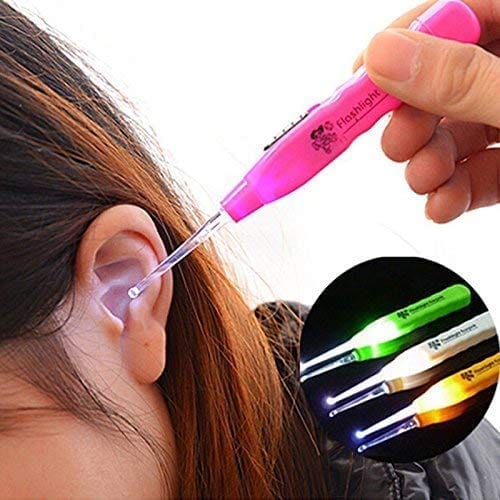 ND BROTHERS Earpick LED Flashlight Ear Pick For Ear Wax Remover And Cleaner Personal Care 2 piece view 2