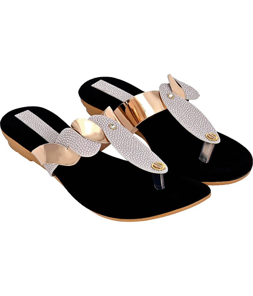 Altek Peach Women's Open Toe Flats view 2