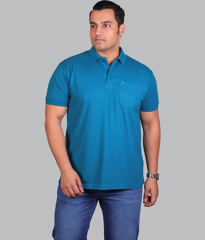 Xmex Pack of 1 Cotton Blend Regular Fit Solid Half Sleeves Men's Polo T Shirt ( Mustard )