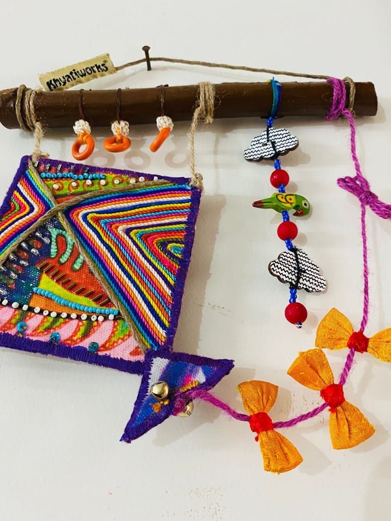 ‘Atang Patang’ Mini Hanging - Purple view 2