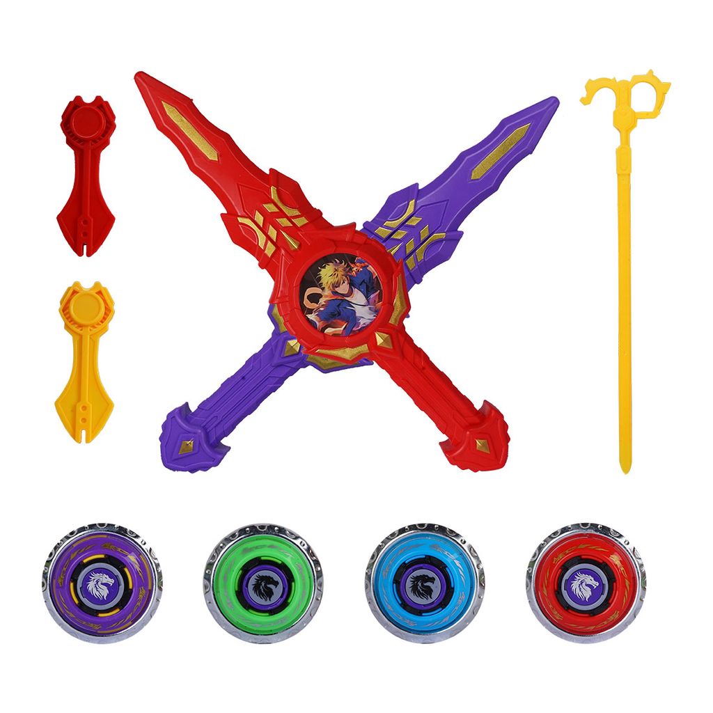 Ninja Sword Spinner | Spinning Toy (Multicolor) | Spinning Toy | 2 Player Toys | Kids Toys | Gyro Spinner | Ninja Sword Gyro Toy | Gyro Flying Spinner view 2
