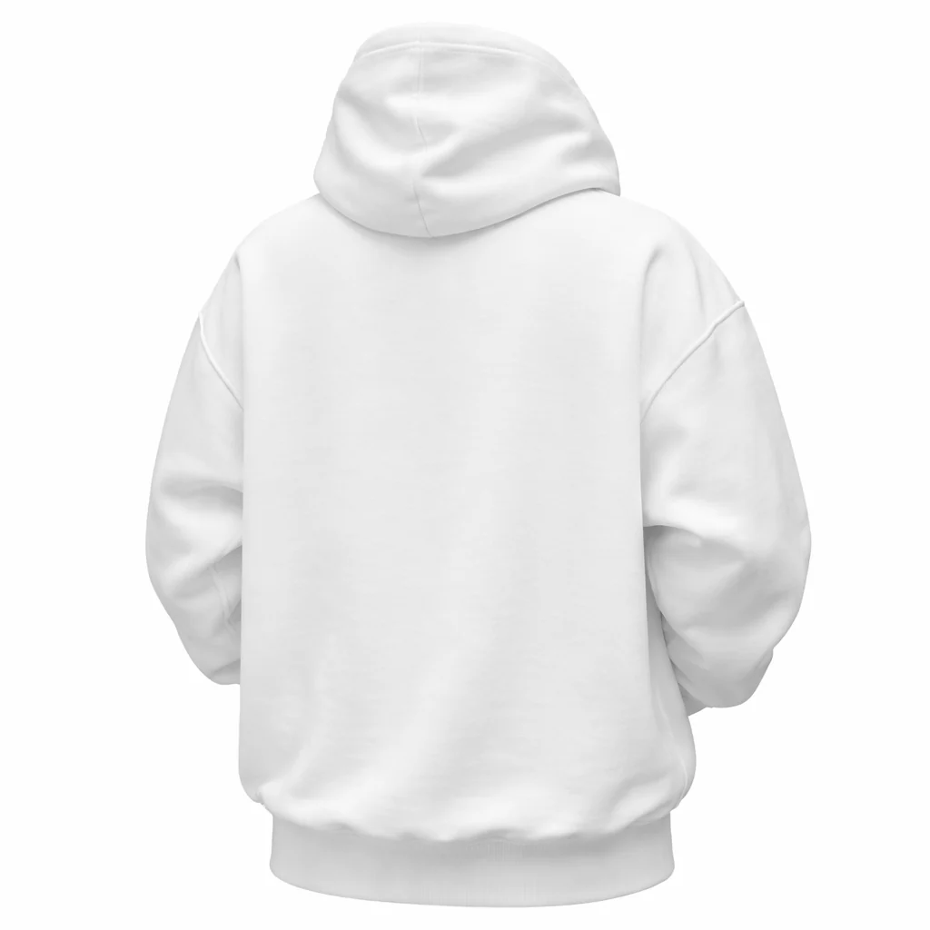 Ami Bolchi Korah Vibes White Hoodie for Men Tribal Sleeve Print Streetwear Winter Sweatshirt view 2