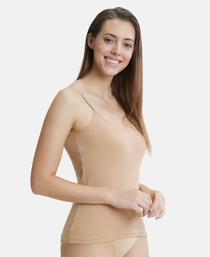 Jockey 1487 Women's Super Combed Cotton Rib Camisole with Adjustable Straps Pack of 1 view 2