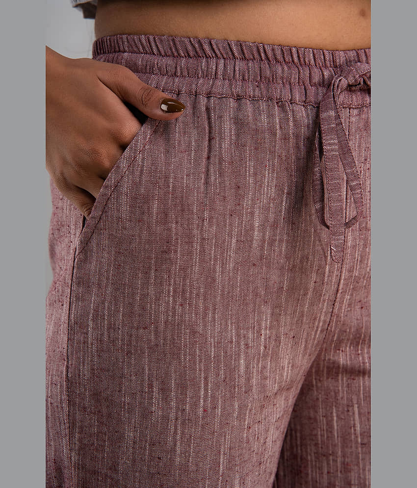 MAUKA - Purple Rayon Women's Palazzo ( Pack of 1 ) view 2