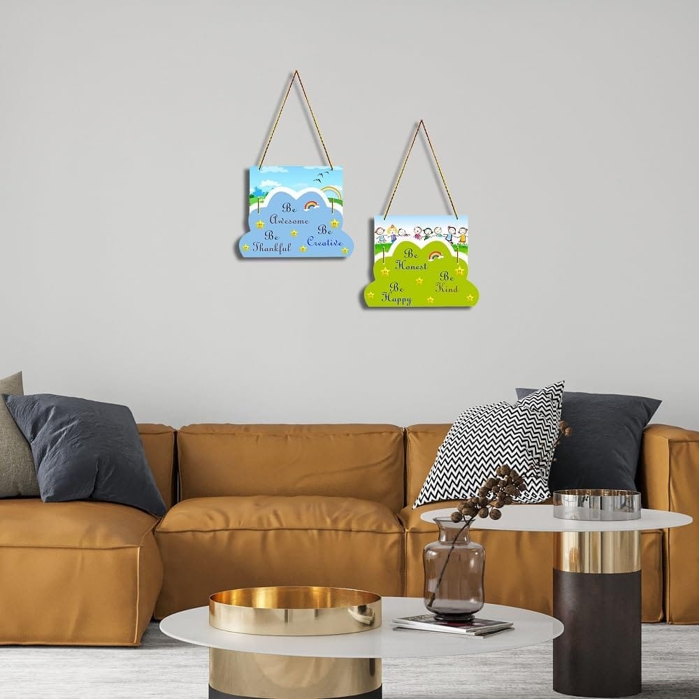 Charmor Be Honest Decorative Wall Hanger for Living Room | Bedroom | Office | Gift | Home Decoration | Home Decor Items (WH4203), Set of 2 view 2