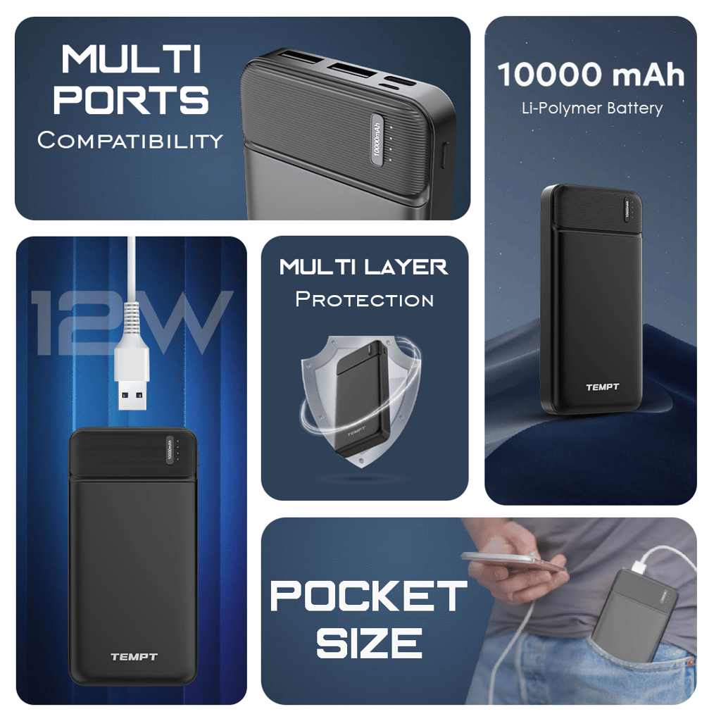 Booster Powerbank Black view 2