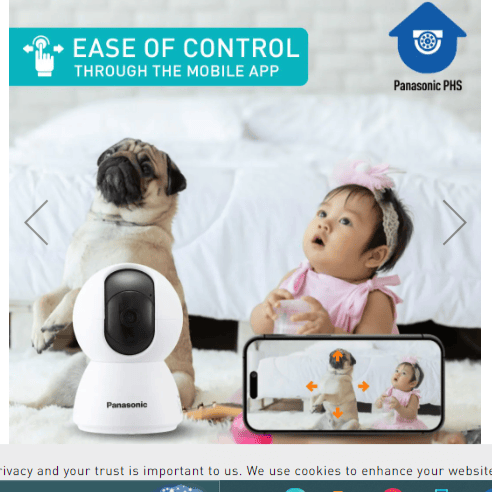 Panasonic Pan Tilt Wi-Fi CCTV Security Camera for Home PI-PNA2PWA view 2