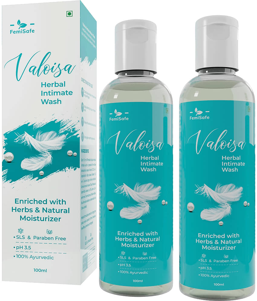 Femisafe intimate wash (Pack of 2) Intimate Cleansing Liquid 100 g Pack of 2