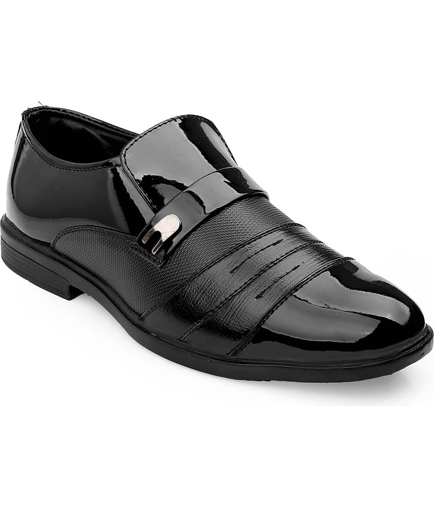 Cozy Wear Black Men's Slip On Formal Shoes view 2