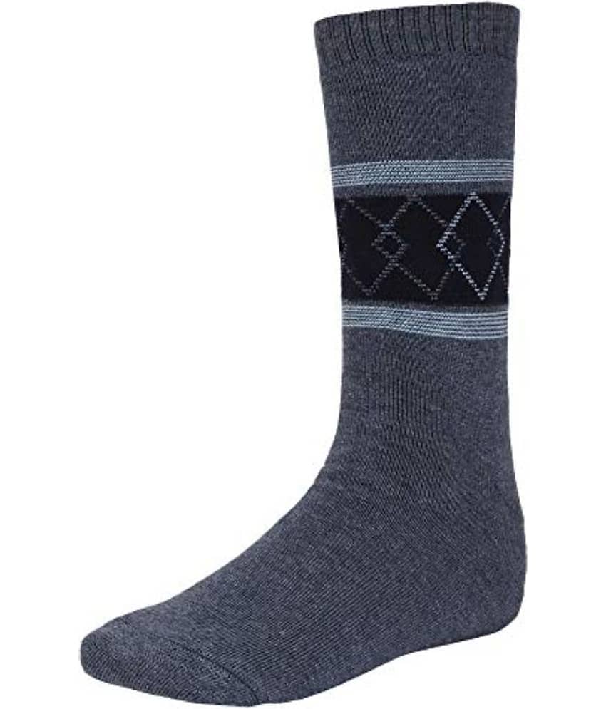 Creature - Woollen Men's Printed Multicolor Mid Length Socks ( Pack of 3 ) view 2