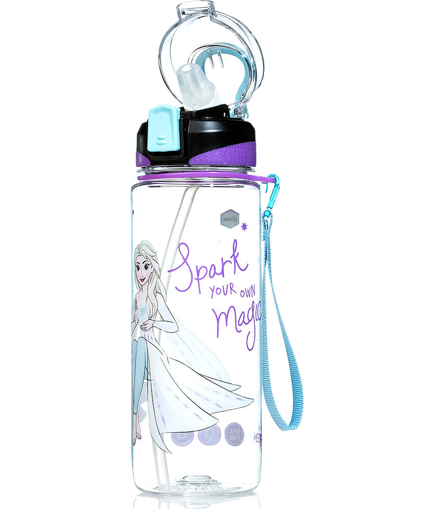 Gluman - Disney Frozen Bottella Spout Purple School Water Bottle 800 mL ( Set of 1 ) view 2