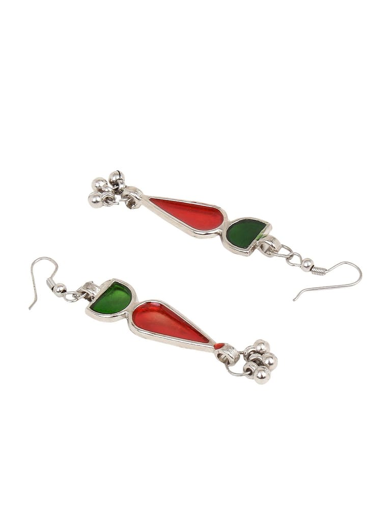 Cardinal Oxidized Silver Color Choker Multicolor Minakari Choker Necklace Set view 2