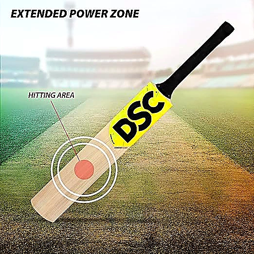 DSC Wildfire Flicker Kashmir Willow Cricket Bat for Tennis Ball Cricket: Lightweight with Massive Edges and Extended Power Zone (Size - HARROW) by Total Sporting And Fitness Solutions Pvt Ltd view 2