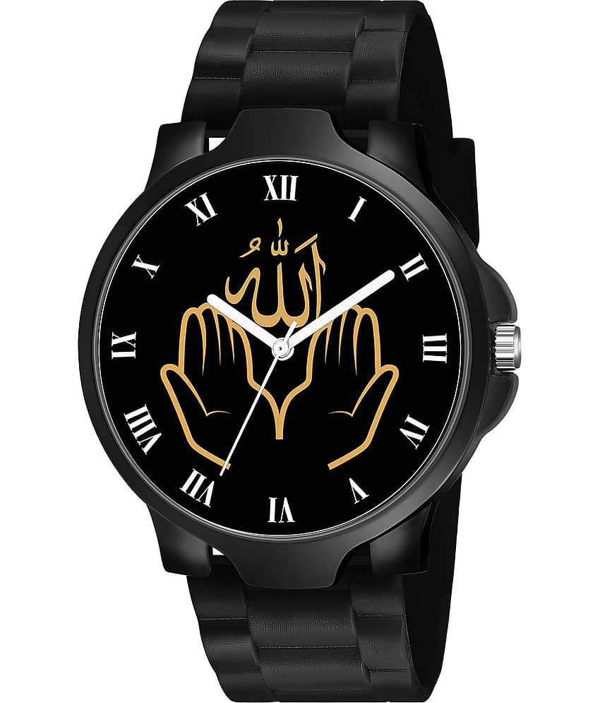 niyatifab Black Silicon Analog Men's Watch