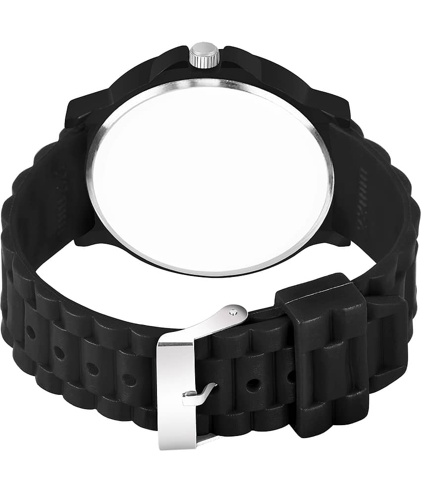 niyatifab Black Silicon Analog Men's Watch view 2