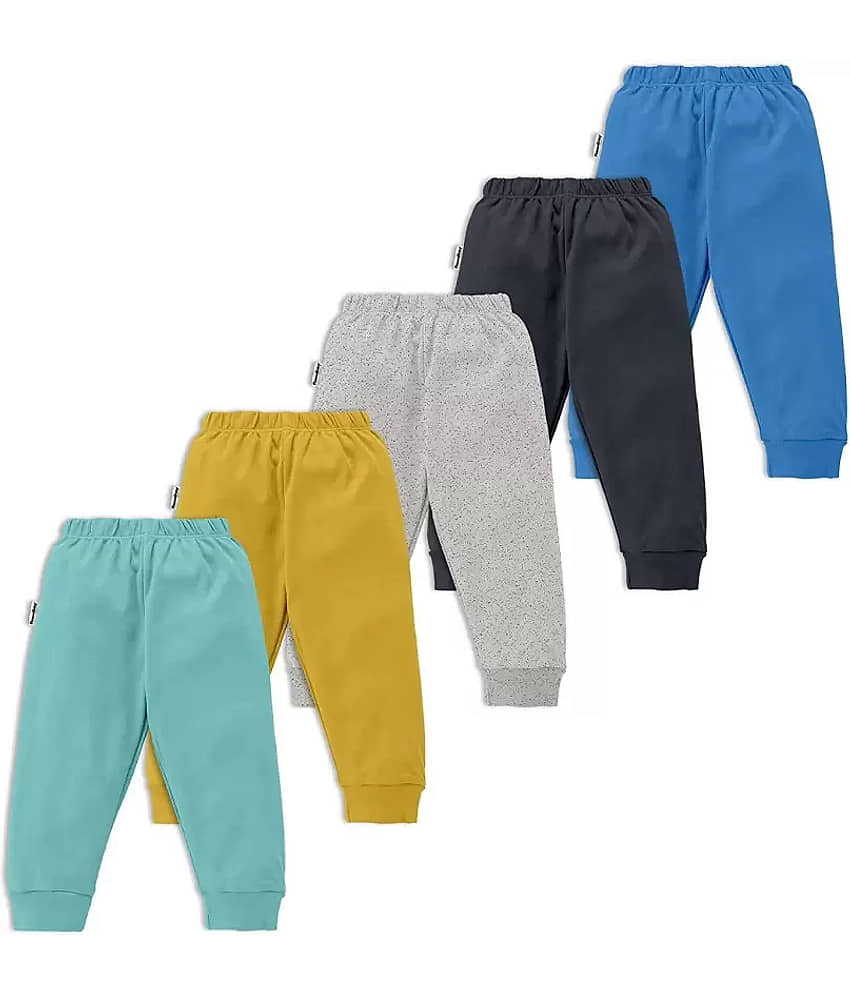 NammaBaby Pack of 5 Boys Cotton Trackpant ( Multi ) view 2